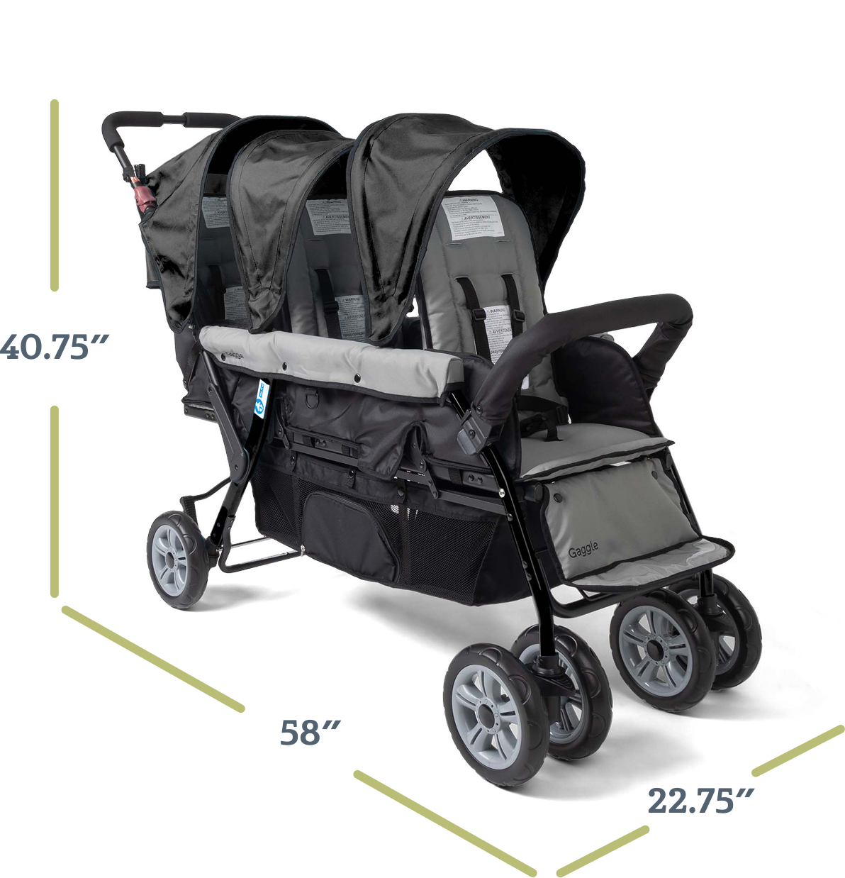 Compass Trio Triple Stroller