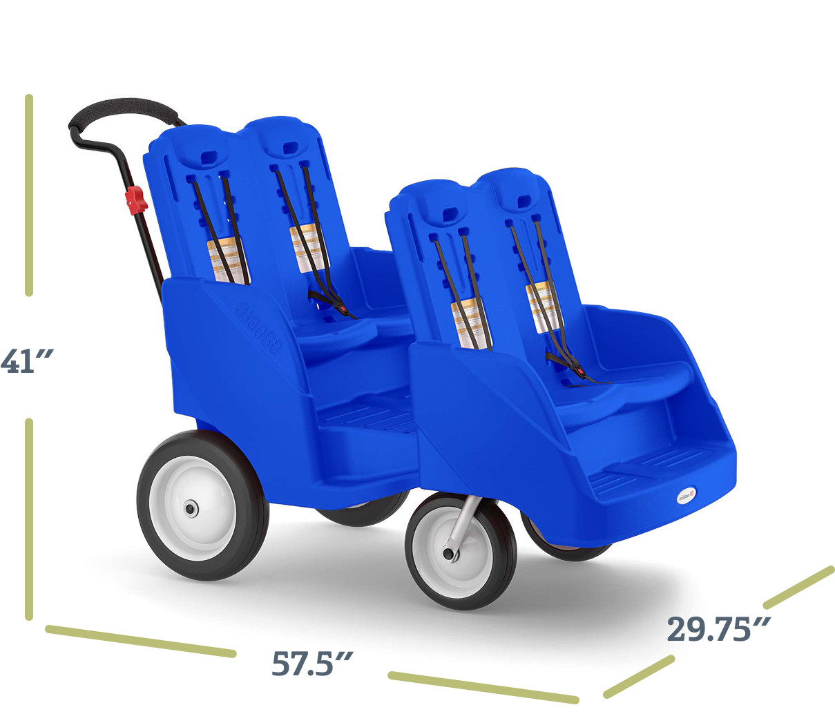 Gaggle Parade™ 4 Buggy dimensions