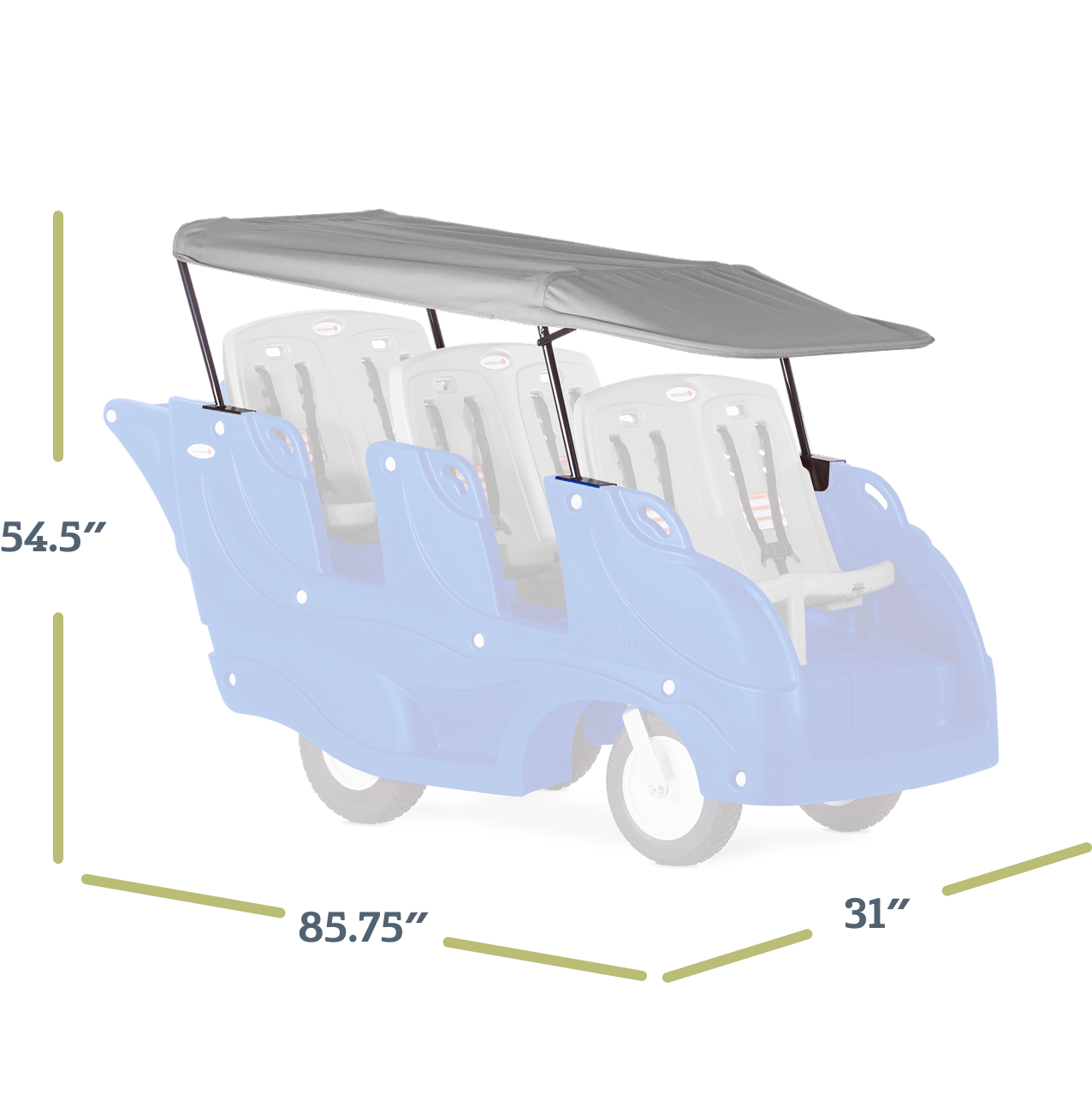 Parade™ 6 Canopy Roof dimensions