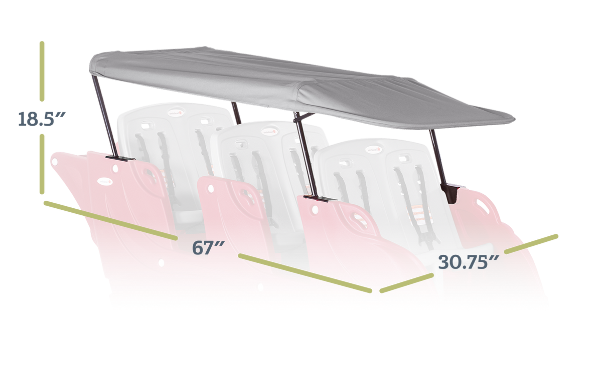 Parade™ 6 Canopy Roof dimensions diagram