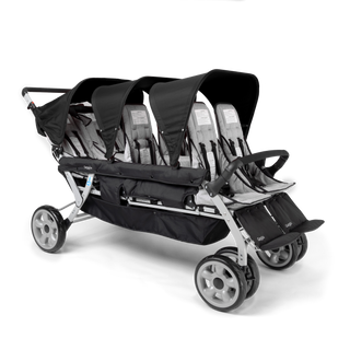Black and gray 6 seat stroller