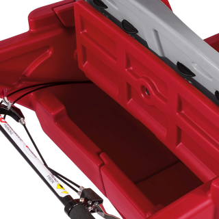 Red 6 seat buggy storage compartment 